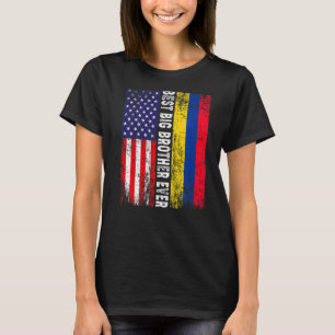 Amerikanische Flagge und Kolumbien-Flagge Bester g T-Shirt