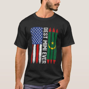 Amerikanische Flagge und Mauretanienflagge Beste M T-Shirt