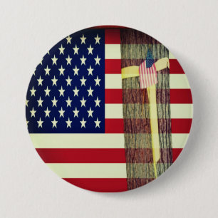 Amerikanische Flagge - Unterstützungstruppen für g Button