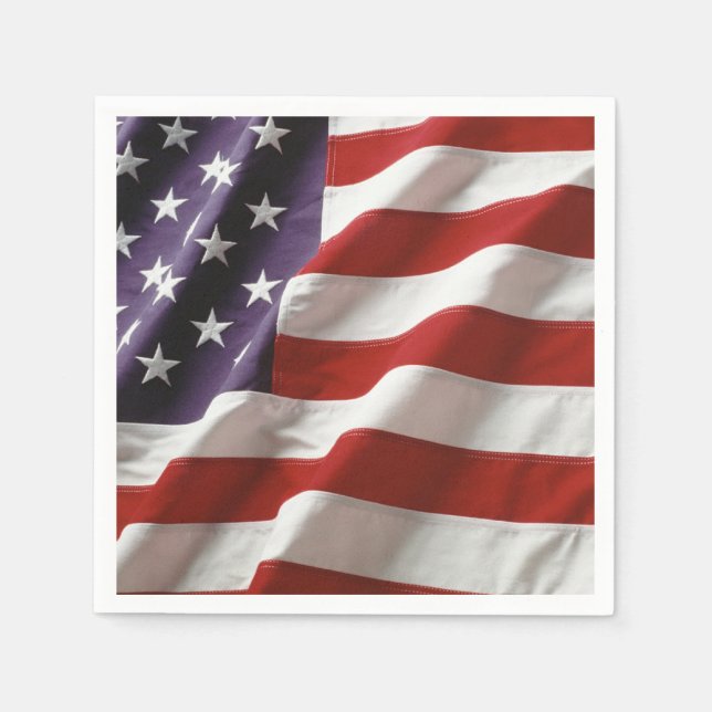 Amerikanische Flagge - US Flagge Serviette (Vorderseite)