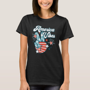 Amerikanische Flagge USA 4. Juli Unabhängigkeitsta T-Shirt