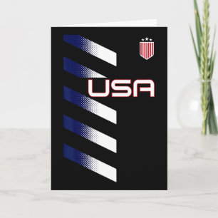 Amerikanische Flagge USA Fußball Sterne und Streif Karte
