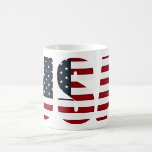 amerikanische Flagge - USA Kaffeetasse