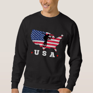 Amerikanische Flagge - USA - Patriotische Sportfla Sweatshirt