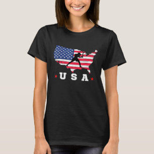 Amerikanische Flagge - USA - Patriotische Sportfla T-Shirt