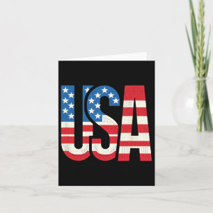 Amerikanische Flagge USA Patriotische uns 4. Juli Karte
