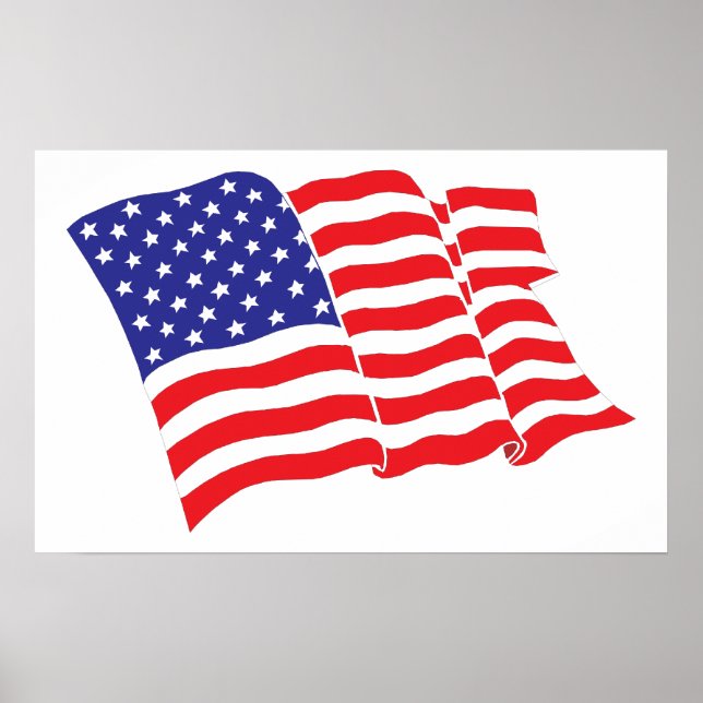 Amerikanische Flagge/USA Poster (Vorne)