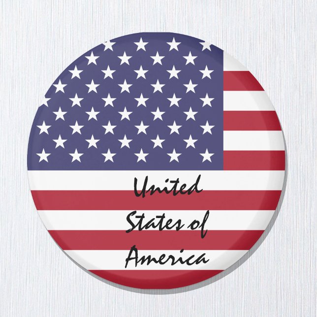 Amerikanische Flagge & USA - Reise-/Sportfans Magnet (Von Creator hochgeladen)