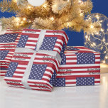 Amerikanische Flagge / USA / Sport Geschenkpapier<br><div class="desc">Umschlagpapier: USA (USA) - Liebe meines Landes und der amerikanischen Flagge für nationale Patrioten/Sportfans</div>