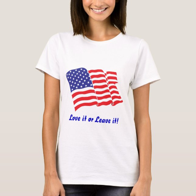 Amerikanische Flagge/USA T-Shirt (Vorderseite)