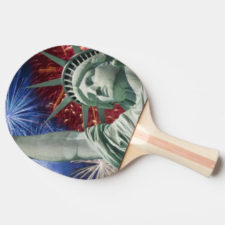 amerikanische Flagge USA Tischtennis Schläger