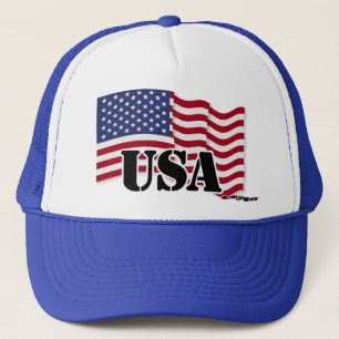 Amerikanische Flagge - USA Truckerkappe