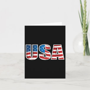 Amerikanische Flagge USA Unabhängigkeitstag Shirt Karte
