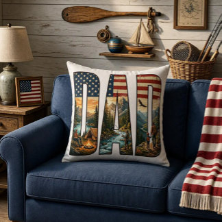 Amerikanische Flagge VATER Kissen