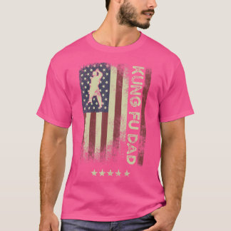 Amerikanische Flagge - Vater Kung Fu T-Shirt