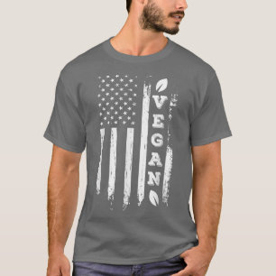 Amerikanische Flagge Vegan von Veggies Funny Veget T-Shirt