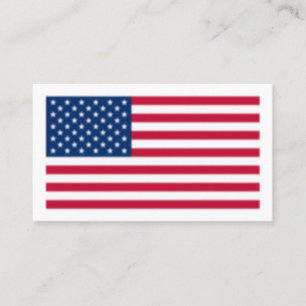 Amerikanische Flagge verschwommen Visitenkarte