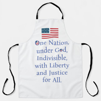 Amerikanische Flagge/Versprechen Schürze