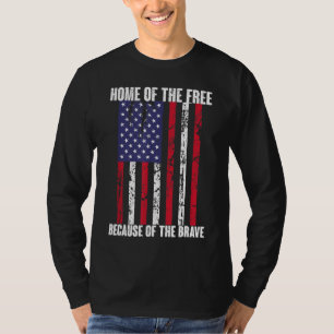 Amerikanische Flagge Veteran für Männer Frauen Kin T-Shirt