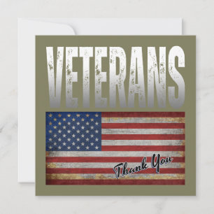 AMERIKANISCHE FLAGGE VETERANEN DANKE DIR 4. JULI