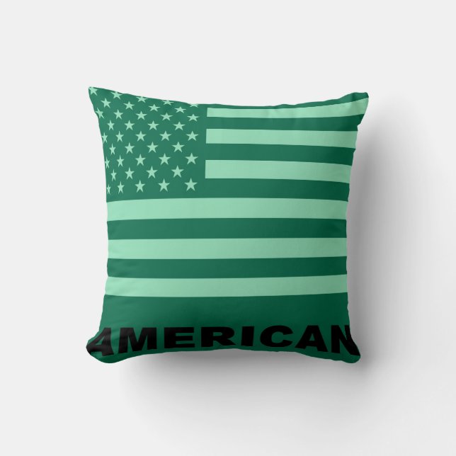 Amerikanische Flagge Vintag Kissen (Vorderseite)