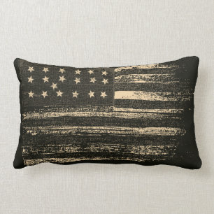 Amerikanische Flagge Vintag Lendenkissen
