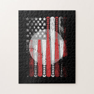 Amerikanische Flagge Vintage Baseballflagge