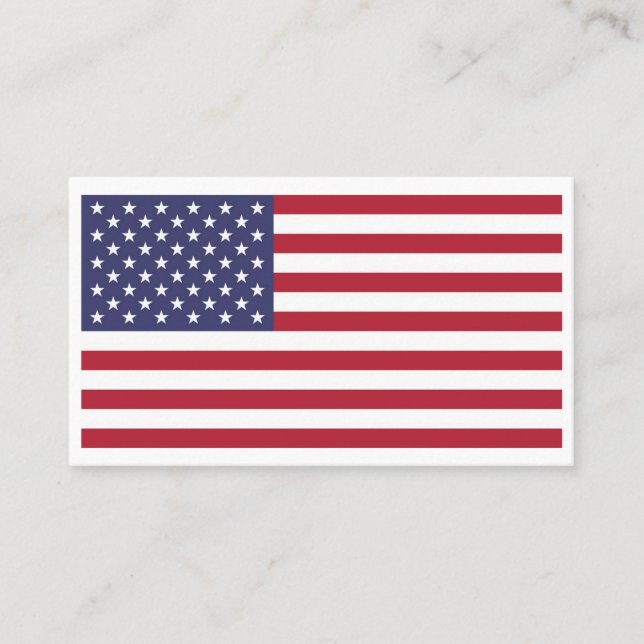 Amerikanische Flagge Visitenkarte (Vorderseite)