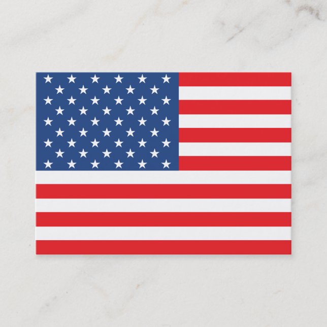Amerikanische Flagge Visitenkarte (Vorderseite)