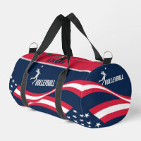 Amerikanische Flagge, Volleyball-Spieler, Geburtst
