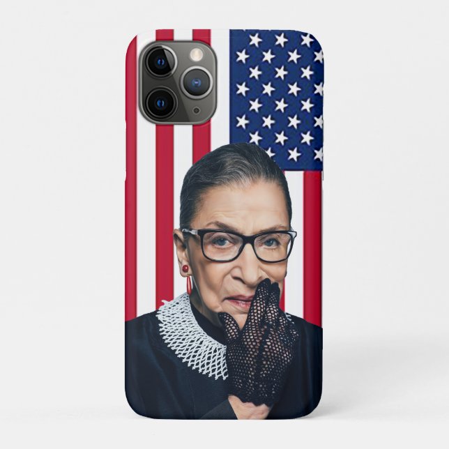 Amerikanische Flagge von Ruth Bader Ginsburg Case-Mate iPhone Hülle (Rückseite)