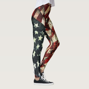 Amerikanische Flagge von Shirley Taylor Leggings