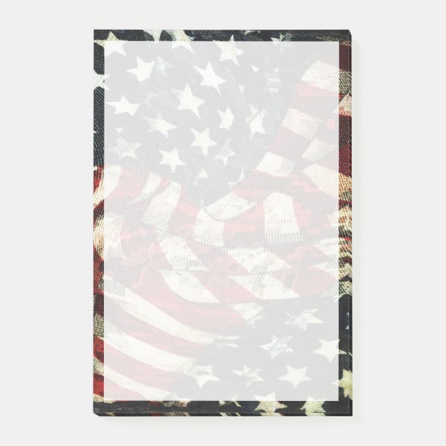 Amerikanische Flagge von Shirley Taylor Post-it Klebezettel (Vorderseite)