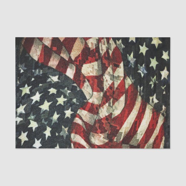 Amerikanische Flagge von Shirley Taylor Seidenpapier (Vorderseite)