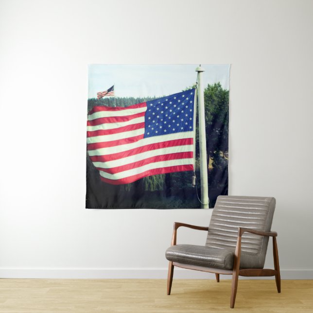 Amerikanische Flagge Wandteppich (Beispiel)