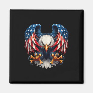 Amerikanische Flagge Weißkopfseeadler Patriotische Magnet