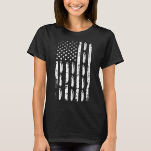 Amerikanische Flagge Wurst Essen Usa Patriotismus T-Shirt