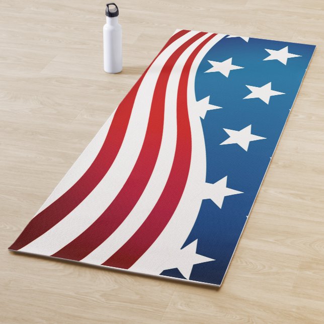 Amerikanische Flagge Yogamatte (Beispiel)
