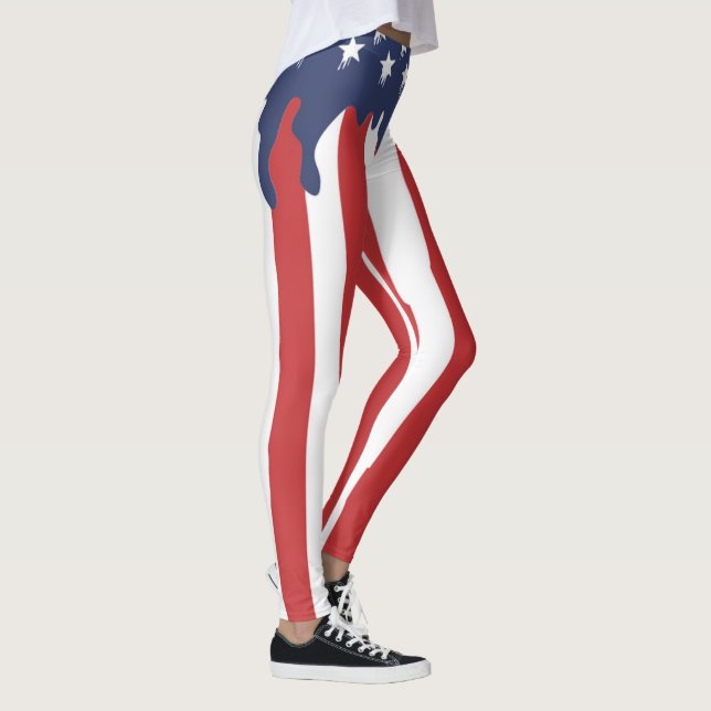 Amerikanische Flagge | Zazzle_Growshop. Leggings (Rechts)