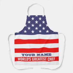 Amerikanische Flagge Zoll GRILLEN Küche Schürze