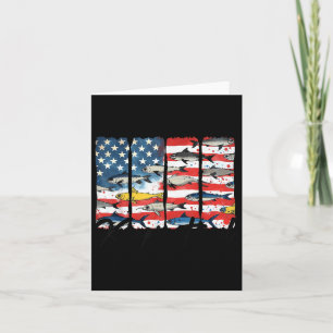 Amerikanische Flagge zu halten, es zu rollen 4. Ju Karte