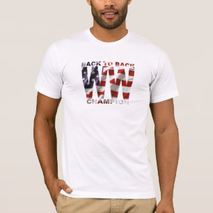 Amerikanische Flagge zurück zu hinterem WW T-Shirt