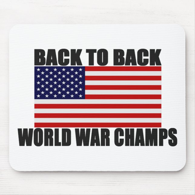 Amerikanische Flagge zurück zu hinteren Mousepad (Vorne)