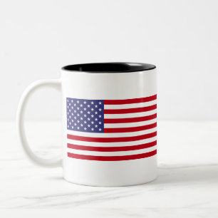 Amerikanische Flagge Zweifarbige Tasse