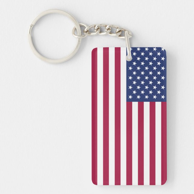 Amerikanische Flaggen-AcrylSchlüsselanhänger Schlüsselanhänger (Vorderseite)