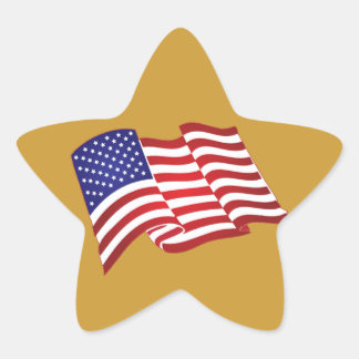 Amerikanische Flaggen-Aufkleber Stern-Aufkleber