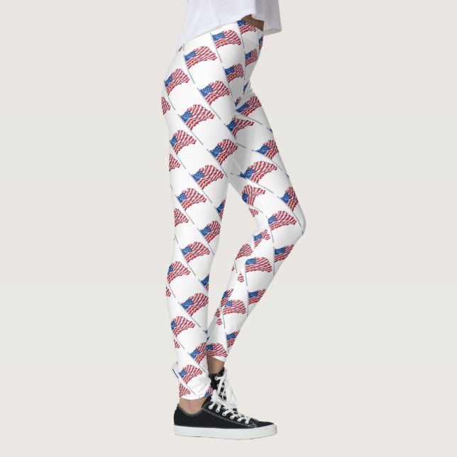 Amerikanische Flaggen Leggings (Rechts)