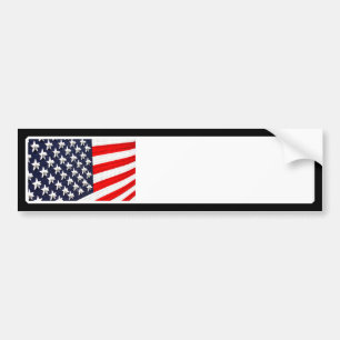 Amerikanische Flaggen-Lichtanzeige Autoaufkleber