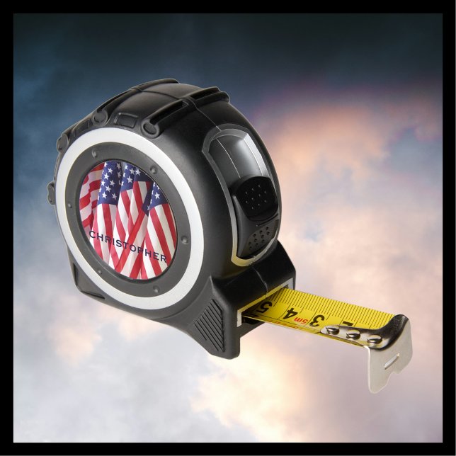 Amerikanische Flaggen, Patriotik, Namensgeschenkwe Maßband (Von Creator hochgeladen)