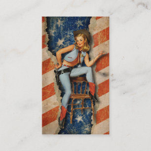 Amerikanische Flaggen-patriotische Visitenkarte